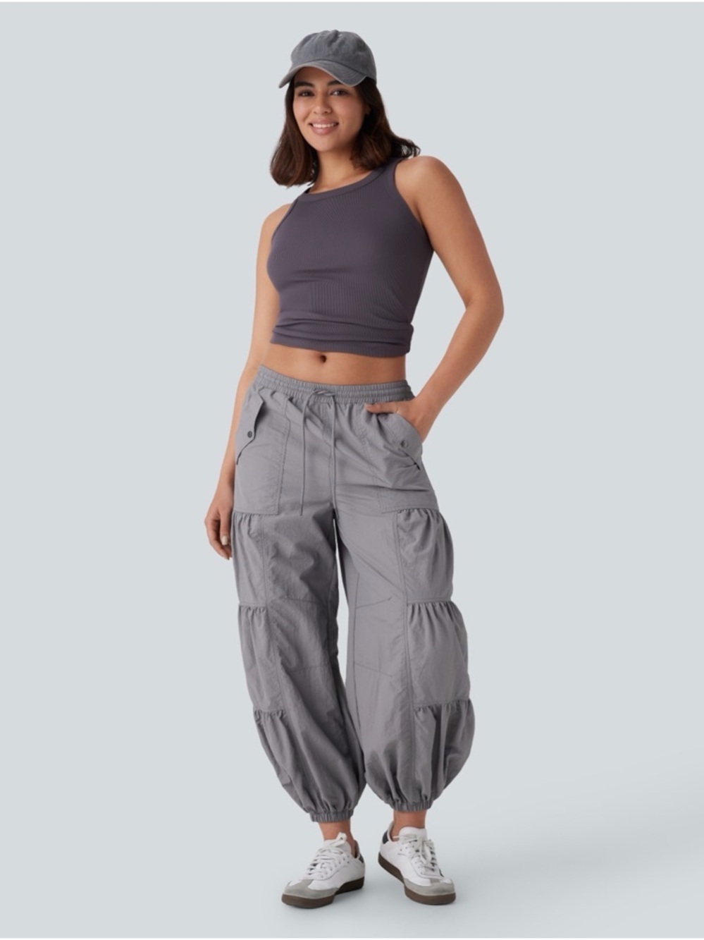 NWT Halara Cargo Parachute Pants - Picture 2 of 7